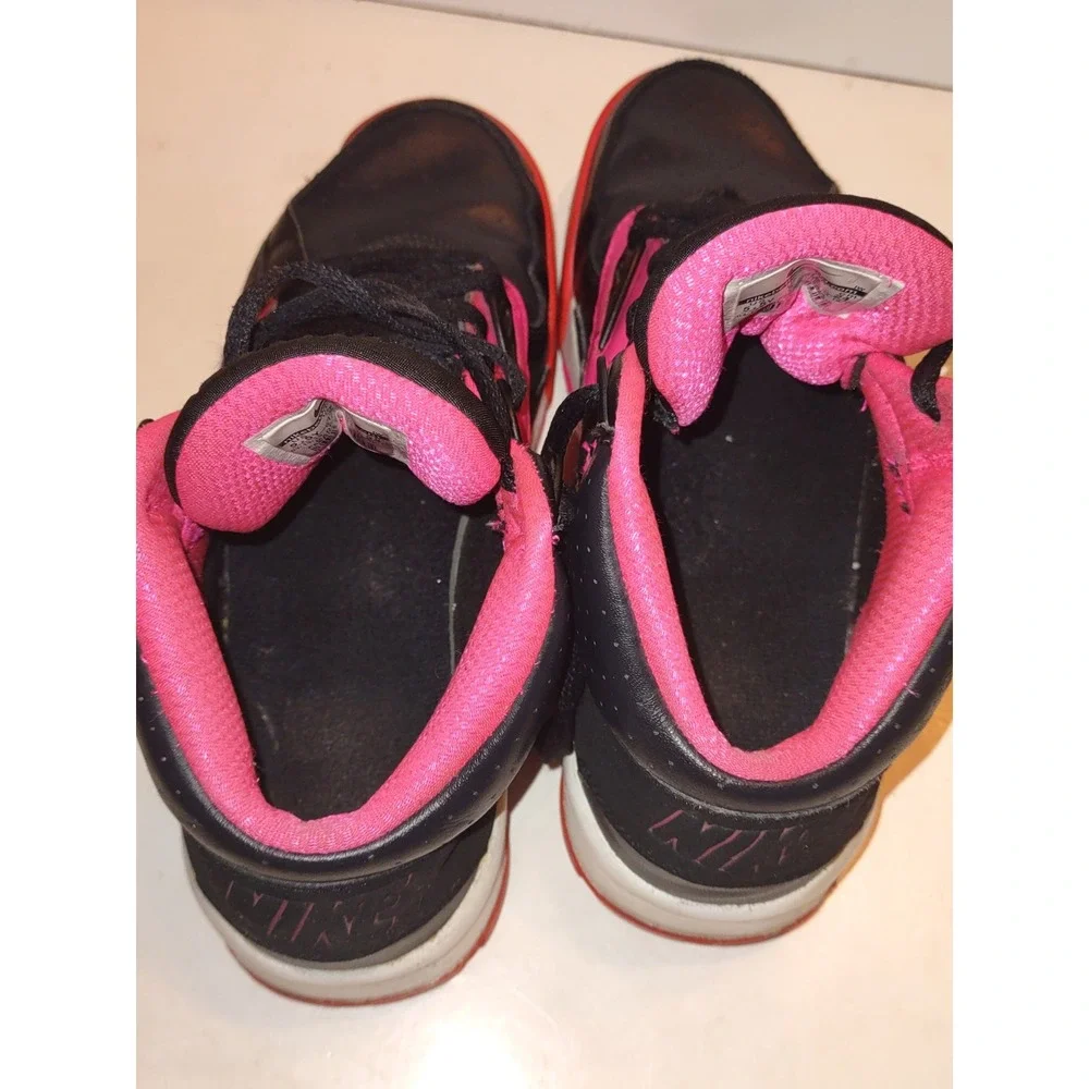 Nike Air Trainer SC High Top Sneakers Girls Size 5.5Y Black Pink 579806-005
